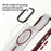 For iPhone 13 Pro Magnetic Case TPU + PC Rubberized Finish Phone Cover - Black - 7