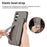 For Samsung Galaxy A56 5G Case RFID Blocking Card Holder Jeans Cloth Texture Leather Back Cover with Elastic Wristband - Grey - 6