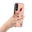 For Sony Xperia 1 VII Case RFID Blocking Card Holder Jeans Cloth Texture Leather Back Cover with Elastic Wristband - Pink - 4