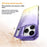 For iPhone 17 Pro Max Magnetic Case Gradient Color Hard PC Phone Cover Camera Lens Frame Kickstand - Purple - 4