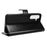 For Samsung Galaxy S26 PU Leather Case with Strap Crazy Horse Texture Phone Wallet Cover - Black - 6