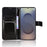 For Samsung Galaxy S26 Ultra PU Leather Case with Strap Crazy Horse Texture Phone Wallet Cover - Black - 5