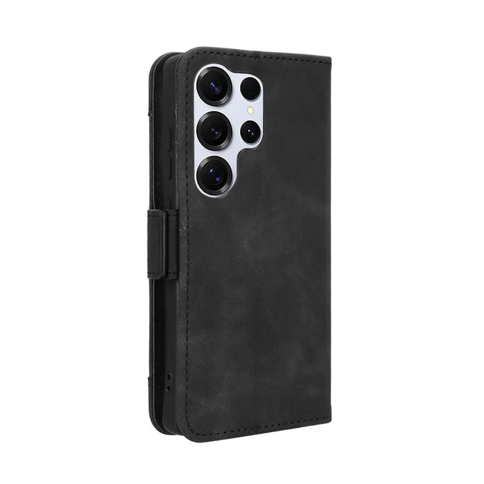 For Samsung Galaxy S26 Ultra Leather Case Phone Wallet Cover with Multiple Card Slots - Black - 7