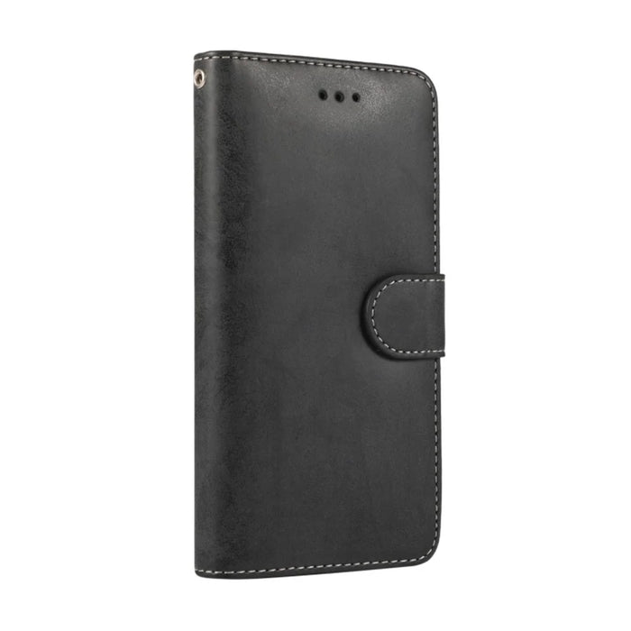 For iPhone 6  /  6s Wallet Case Retro Matte Magnetic Detachable PU Leather TPU Phone Cover - Black - 6