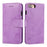 For iPhone 8 Plus  /  7 Plus Wallet Case Retro Matte Magnetic Detachable PU Leather TPU Phone Cover - Purple - 1