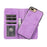 For iPhone 8 Plus  /  7 Plus Wallet Case Retro Matte Magnetic Detachable PU Leather TPU Phone Cover - Purple - 2