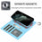 For iPhone 13 Pro Wallet Case Retro Matte Magnetic Detachable PU Leather TPU Phone Cover - Sky Blue - 2