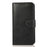 For iPhone 15 Wallet Case Retro Matte Magnetic Detachable PU Leather TPU Phone Cover - Black - 7