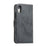 For iPhone XR Wallet Case Retro Matte Magnetic Detachable PU Leather TPU Phone Cover - Black - 7