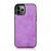 For iPhone 16 Pro Wallet Case Retro Matte Magnetic Detachable PU Leather TPU Phone Cover - Purple - 7