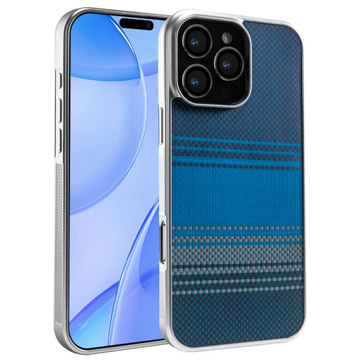 For iPhone 16 Pro Max Magnetic Case Silver Electroplated Shockproof Anti-slip Cover Compatible with Magsafe - Moonrise Blue - 1