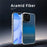 For iPhone 16 Pro Max Magnetic Case Silver Electroplated Shockproof Anti-slip Cover Compatible with Magsafe - Moonrise Blue - 3