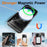 For Google Pixel 9 Pro Magnetic Case Glitter TPU Shockproof Phone Cover with Lanyard - Black - 2
