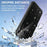 For Google Pixel 9 Pro Magnetic Case Glitter TPU Shockproof Phone Cover with Lanyard - Black - 6