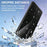 For Samsung Galaxy S25 Edge Magnetic Case Glitter TPU Shockproof Phone Cover with Lanyard - Black - 6