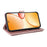 For Realme C85 Pro 4G Leather Case Stand Wallet Phone Cover with Shoulder  /  Wrist Strap - Pink - 3