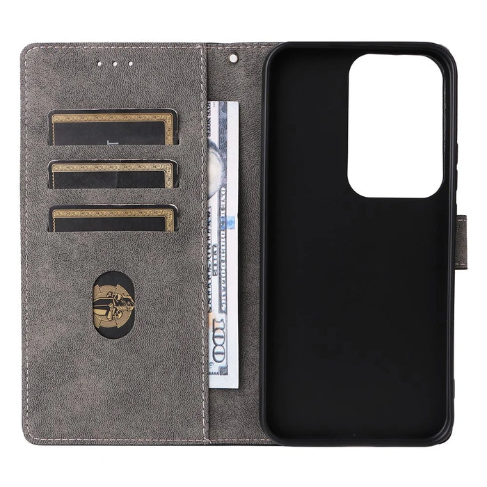 For Realme C85 Pro 4G Case Wallet RFID Blocking PU Leather Phone Cover Stand with Strap - Black - 3