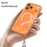 For iPhone 17 Pro Magnetic Case TPU Shockproof Clear Phone Cover with Removable Corner Pads Compatible with MagSafe - Transparent Orange - 5