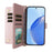 For Realme 16 Pro 5G Leather Case Stand Wallet Phone Cover with Shoulder / Wrist Strap - Pink - 2
