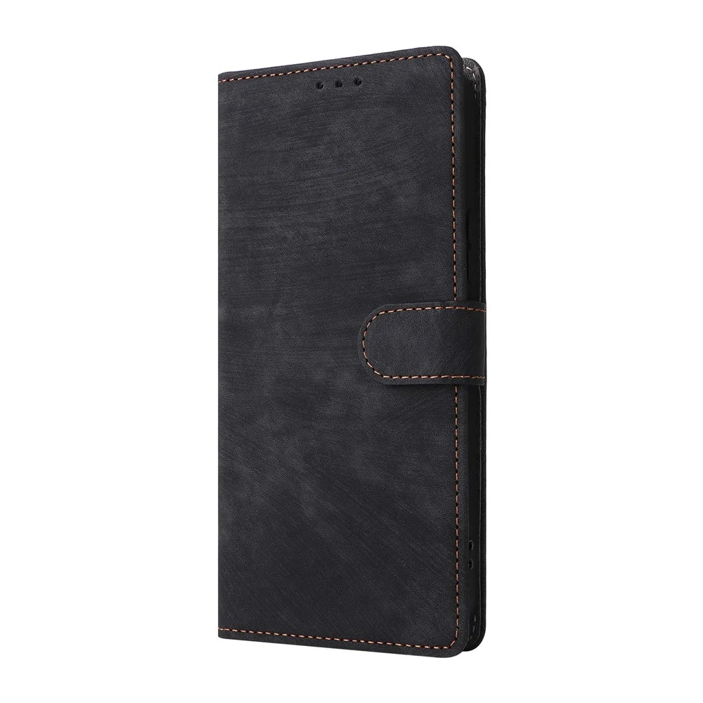 For Realme 16 Pro+ 5G Case Wallet RFID Blocking PU Leather Phone Cover Stand with Strap - Black - 7
