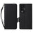 For ZTE nubia RedMagic 11 Air 5G Case Litchi Texture Wallet Leather Phone Cover with Wrist Strap - Black - 1