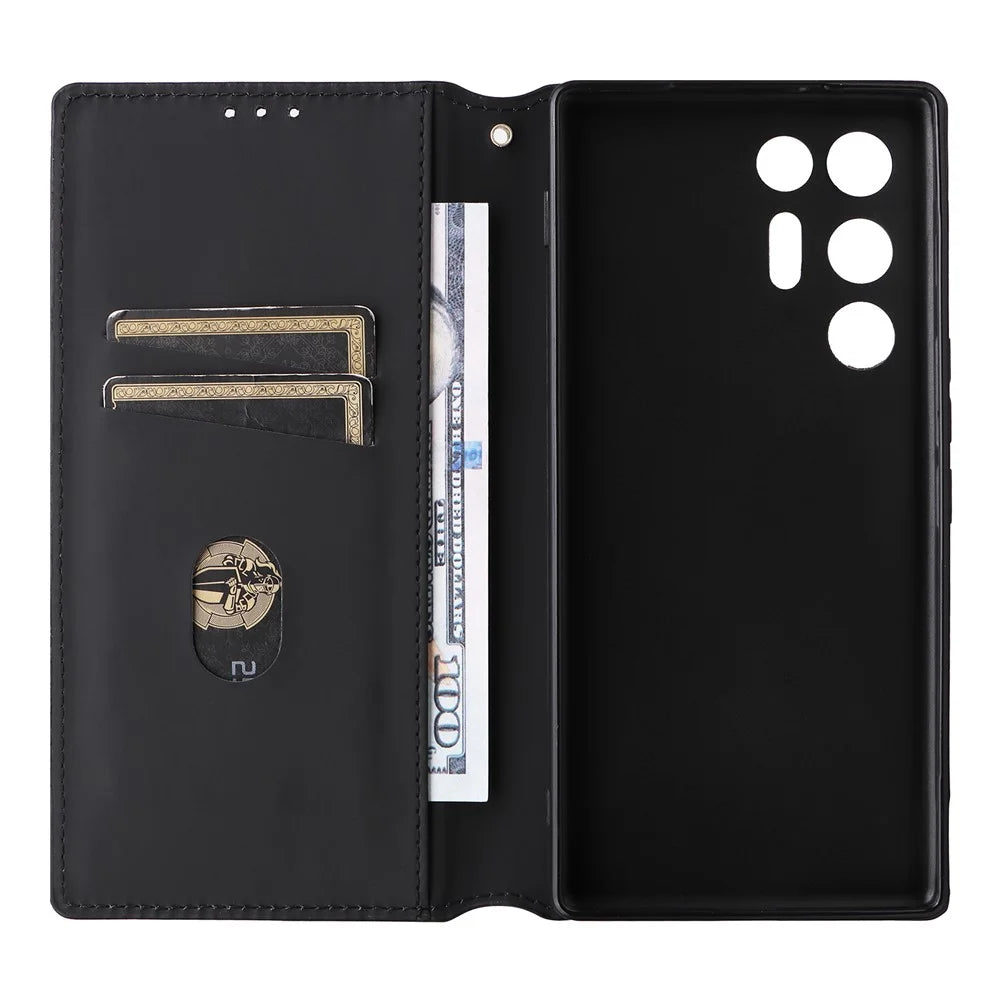 For ZTE nubia RedMagic 11 Air 5G  Case Wallet Rhombus Imprinted PU Leather Protection Phone Cover - Black - 3