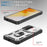 For Samsung Galaxy S26 Case TPU + PC Slide Camshield Kickstand Phone Cover - White - 7