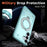 For Samsung Galaxy S26+ Magnetic Case Military Protection PC + TPU Kickstand Phone Cover - Baby Blue - 3
