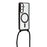 For Samsung Galaxy S26 Magnetic Case Electroplating Edge TPU Phone Cover with Screen Film / Shoulder Strap - Black - 2