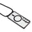 For Samsung Galaxy S26 Magnetic Case Electroplating Edge TPU Phone Cover with Screen Film / Shoulder Strap - Black - 4