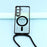 For Samsung Galaxy S26 Magnetic Case Electroplating Edge TPU Phone Cover with Screen Film / Shoulder Strap - Black - 5