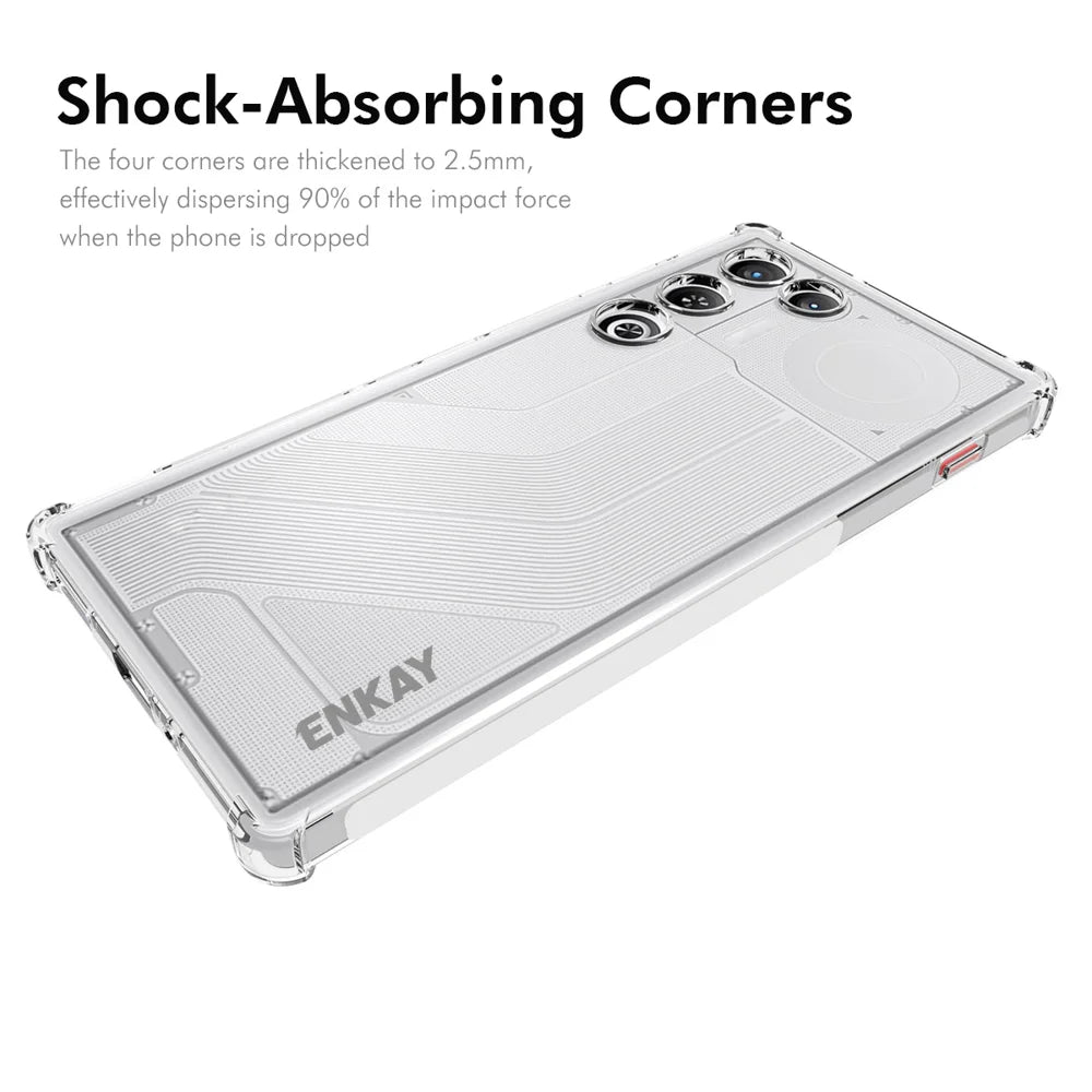 ENKAY HAT PRINCE For ZTE nubia RedMagic 11 Air 5G Clear Phone Case   Shockproof Anti-slip TPU Cover - Transparent - 2