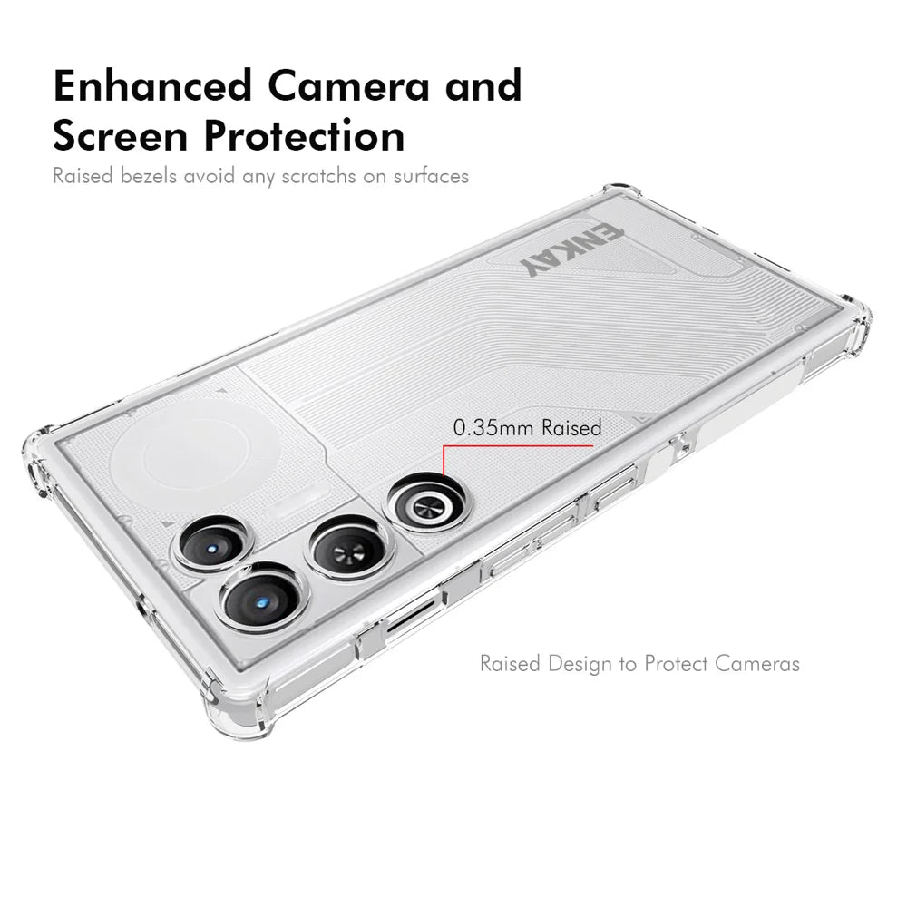 ENKAY HAT PRINCE For ZTE nubia RedMagic 11 Air 5G Clear Phone Case   Shockproof Anti-slip TPU Cover - Transparent - 3