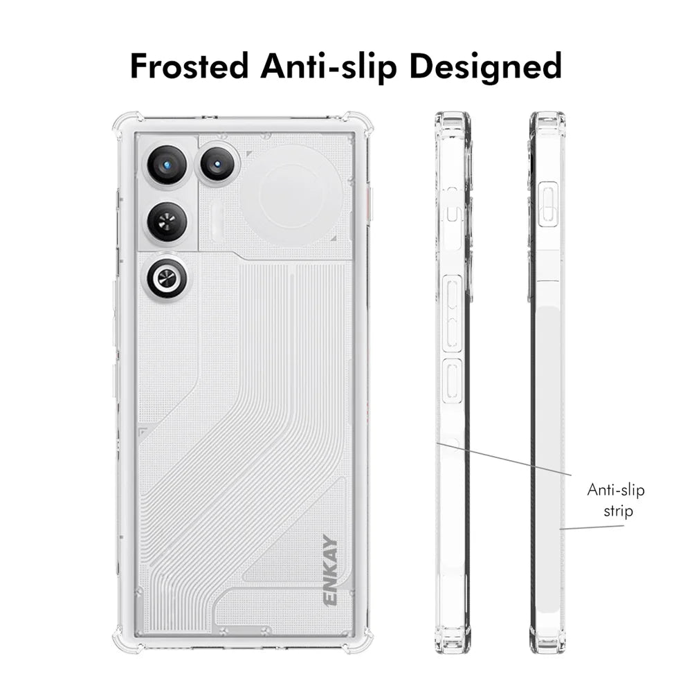 ENKAY HAT PRINCE For ZTE nubia RedMagic 11 Air 5G Clear Phone Case   Shockproof Anti-slip TPU Cover - Transparent - 4
