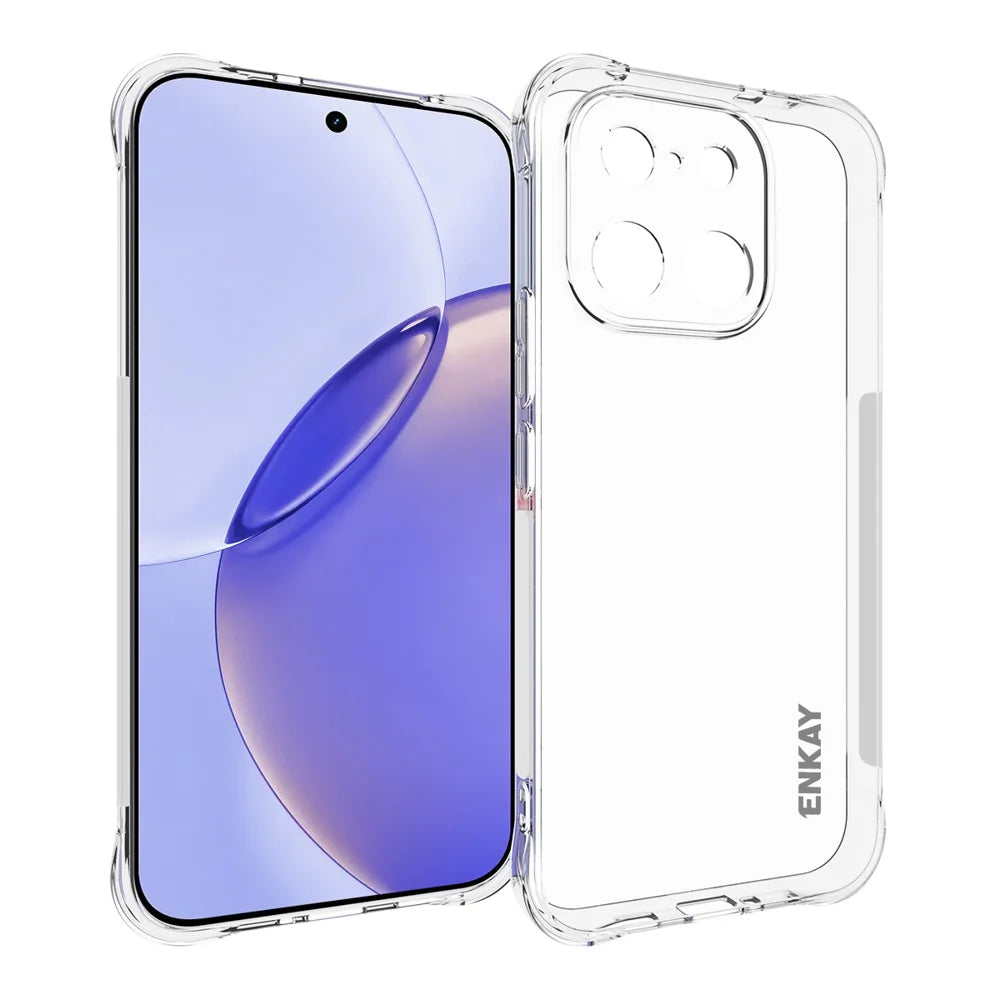 ENKAY HAT PRINCE For Realme 16 Pro+ 5G Clear Phone Case   Shockproof Anti-slip TPU Cover - Transparent - 1