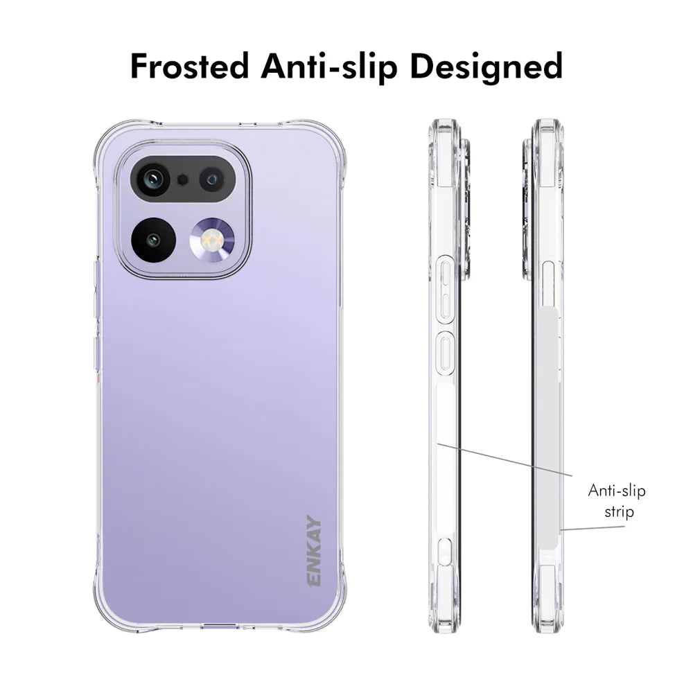ENKAY HAT PRINCE For Realme 16 Pro+ 5G Clear Phone Case   Shockproof Anti-slip TPU Cover - Transparent - 4