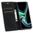For Samsung Galaxy S23+ Magnetic Auto-absorbed PU Leather Phone Case Folio Flip Stand Wallet Cover - Black - 2
