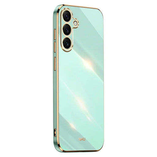 XINLI For Samsung Galaxy S26+ Phone Case Electroplating TPU Sweatproof Protection Phone Cover - Cyan - 1
