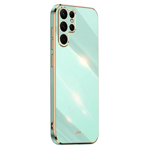 XINLI For Samsung Galaxy S26 Ultra Phone Case Electroplating TPU Sweatproof Protection Phone Cover  - Cyan - 1