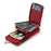 For Samsung Galaxy S26+ Case Zipper Wallet Leather + TPU Phone Cover with Strap - Red - 5