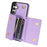 For Samsung Galaxy S26+ Case Card Slots PU+TPU Cell Phone Cover with Long Strap - Purple - 2