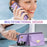 For Samsung Galaxy S26+ Case Card Slots PU+TPU Cell Phone Cover with Long Strap - Purple - 6