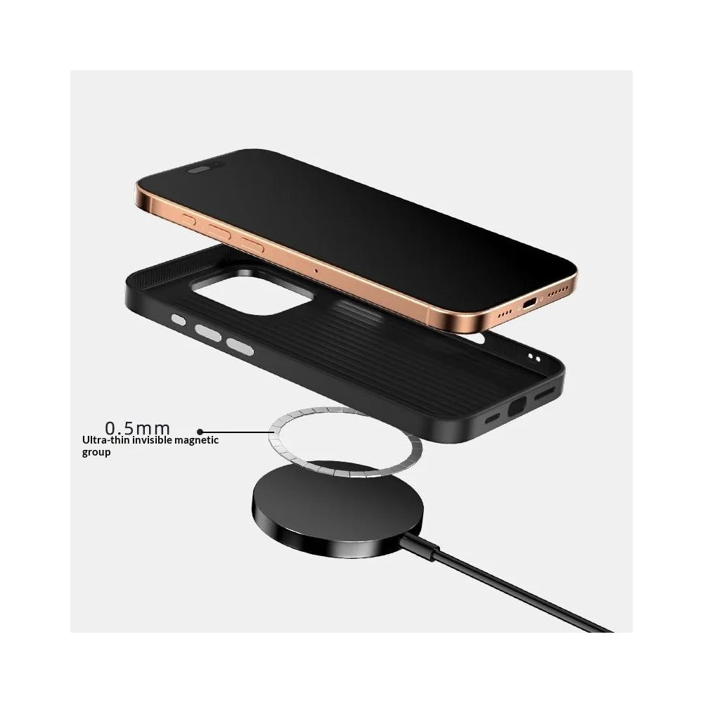 ABEEL For iPhone 16 Pro Magnetic Case Ultra-thin 6D Printed Shockproof TPU PC Aluminum Alloy Leather Phone Cover - Guardian Model 2 No. 2 - 6