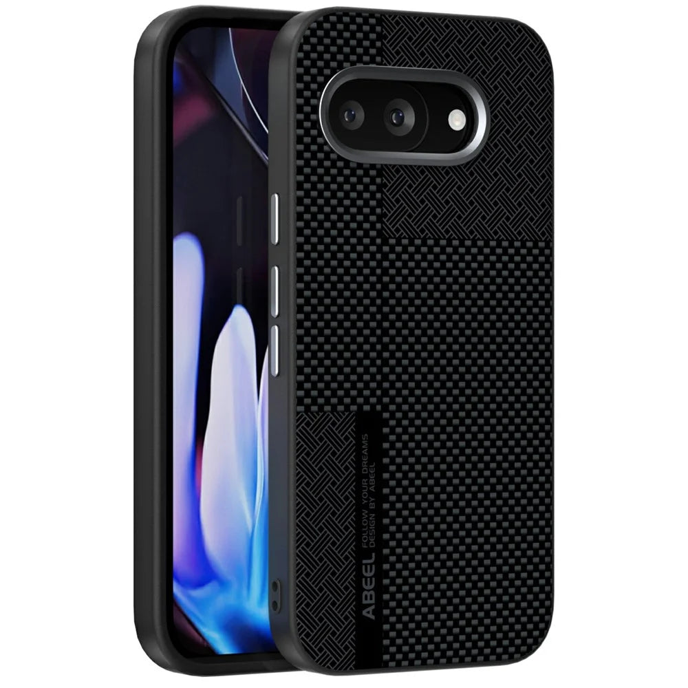 ABEEL For Google Pixel 9a Magnetic Case Ultra-thin 6D Printed Shockproof TPU PC Aluminum Alloy Leather Phone Cover - Guardian Model 2 No. 2 - 1