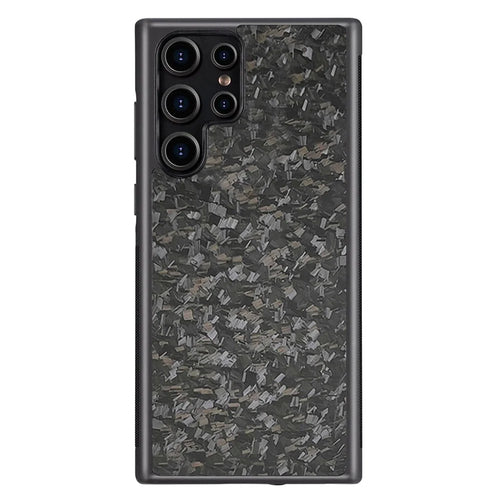 For Samsung Galaxy S26 Ultra Magnetic Case Forged Texture Aramid Fiber + TPU Anti-Slip Phone Cover - Black - 1