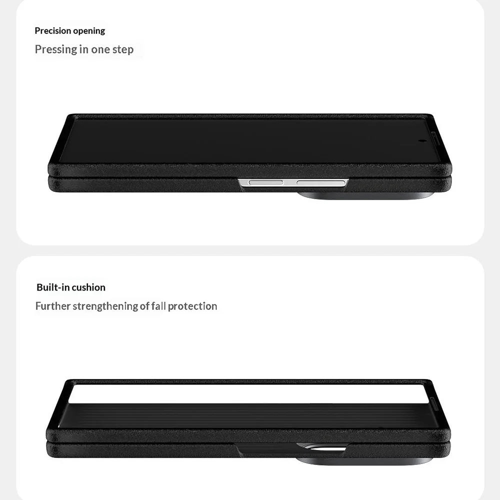 ABEEL For Samsung Galaxy Z Fold7 5G Magnetic Case Ultra-thin 6D Printed Shockproof TPU PC Aluminum Alloy Leather Phone Cover - Guardian Model 2 No. 2 - 6