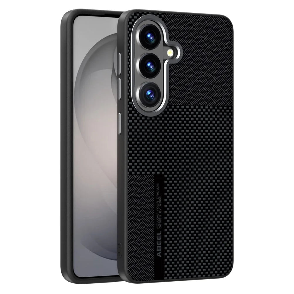 ABEEL For Samsung Galaxy S26+ Magnetic Case Ultra-thin 6D Printed Shockproof TPU PC Aluminum Alloy Leather Phone Cover - Guardian Model 2 No. 2 - 1