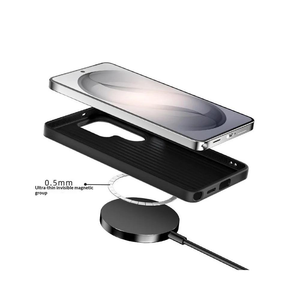 ABEEL For Samsung Galaxy S26 Ultra Magnetic Case Ultra-thin 6D Printed Shockproof TPU PC Aluminum Alloy Leather Phone Cover - Guardian Model 2 No. 2 - 6