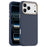 For iPhone 17 Pro Case Compatible with MagSafe Carbon Fiber Texture Shockproof Leather TPU PC Protective Cover - Sapphire - 1