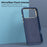 For iPhone 17 Pro Case Compatible with MagSafe Carbon Fiber Texture Shockproof Leather TPU PC Protective Cover - Sapphire - 7